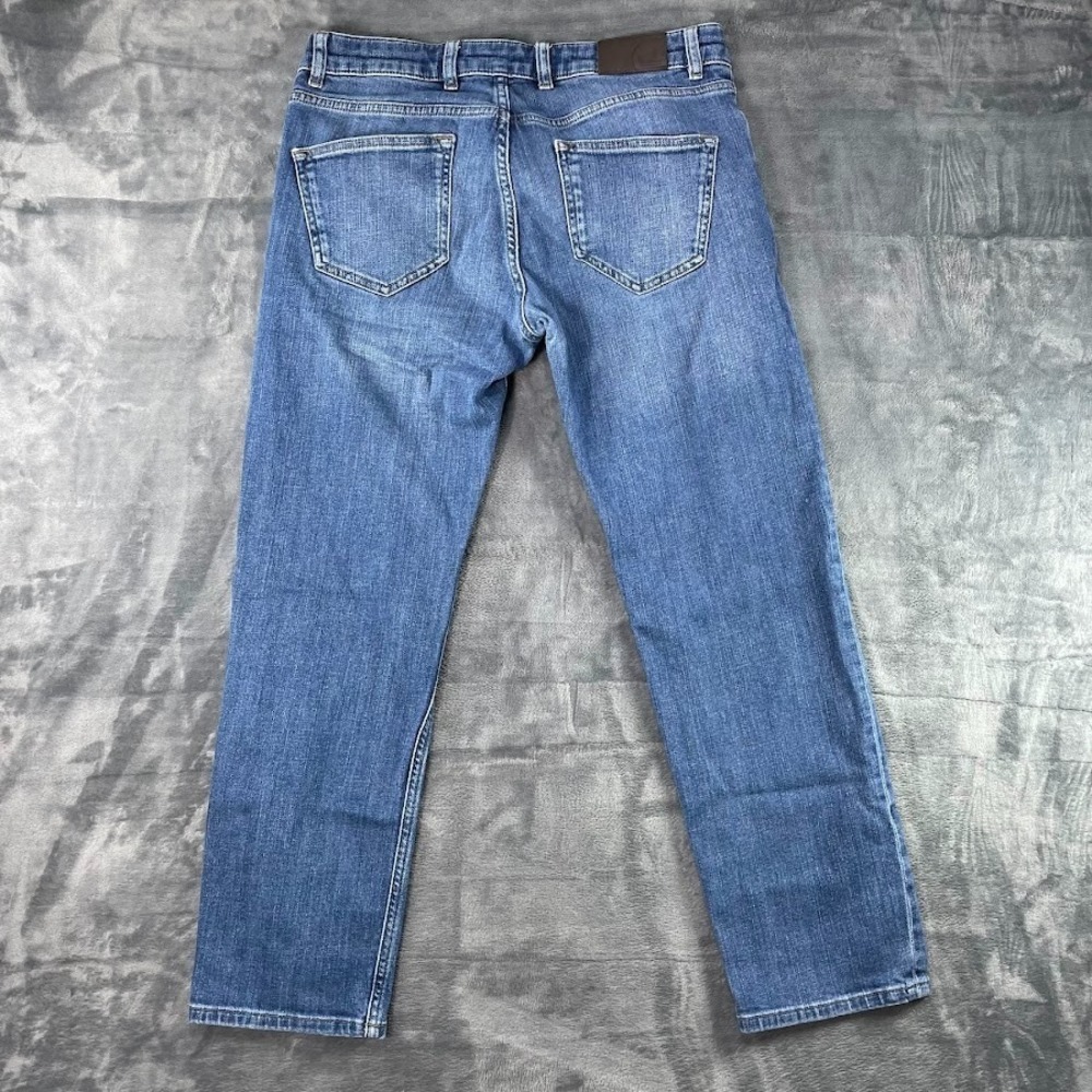 Peter Millar Crown Crafted Jeans Mens 33x30 (Fit 33x28) Blue Stretch Denim - Picture 5 of 11